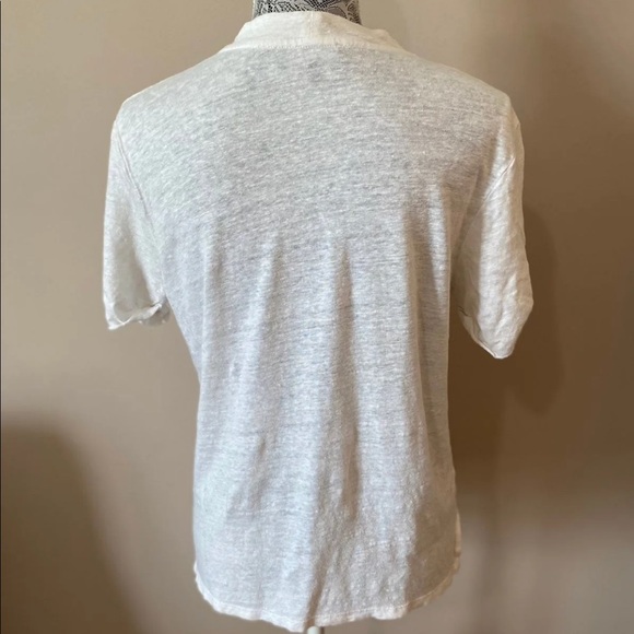 Sanctuary Women’s Medium Joanna White Linen Choker Tee - Picture 5 of 7